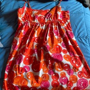 Orange/Pink spaghetti strap dress